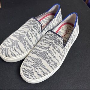 Rothy's The Sneaker Women's Size 7 US Maritime Tiger Stripes Slip On Shoes